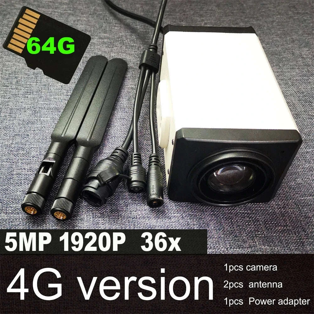 4K 8MP 36X Zoom Security Camera with 4G Connectivity-8MP EU 4G 36X 128g