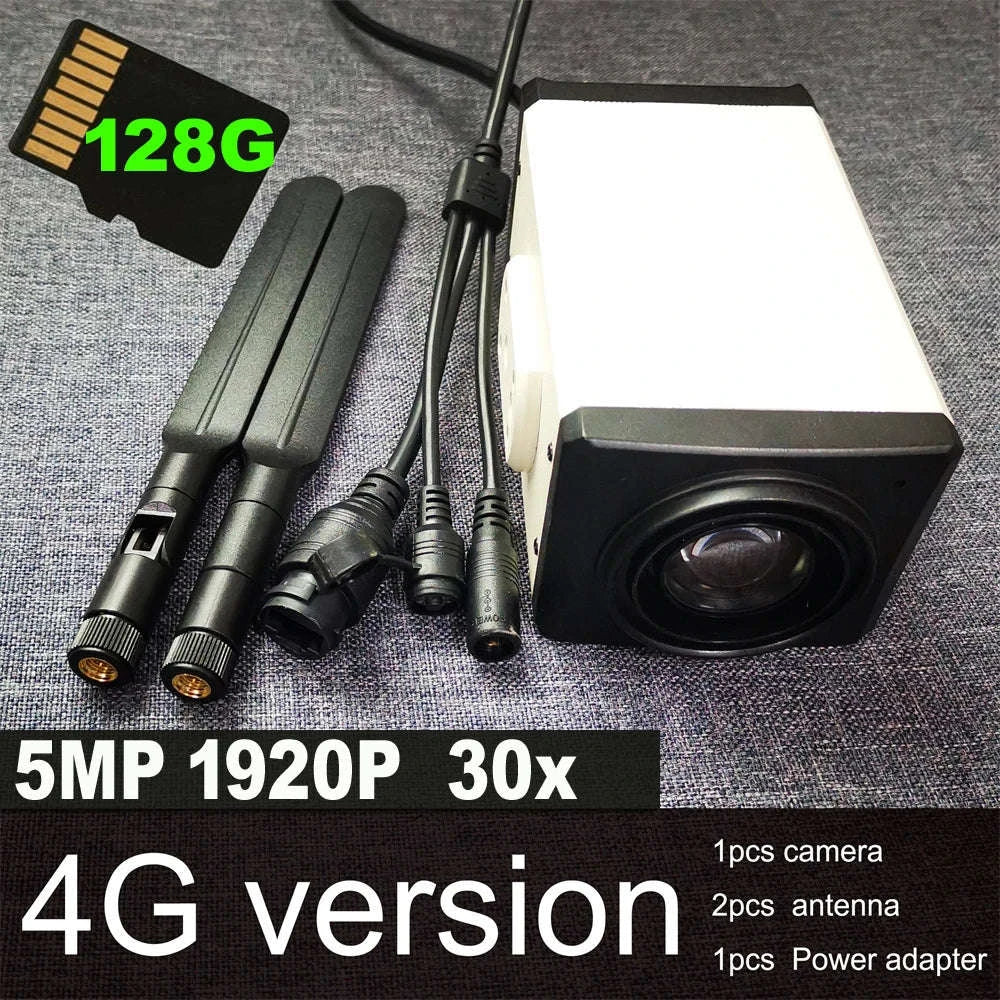 4K 8MP 36X Zoom Security Camera with 4G Connectivity-8MP EU 4G 36X 128g
