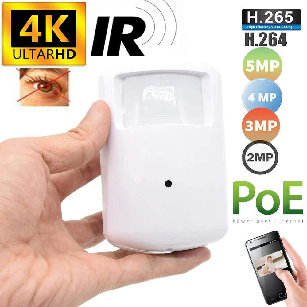 4K 8MP Covert POE IP Camera with Audio and PIR Detection-3MP / 6mm
