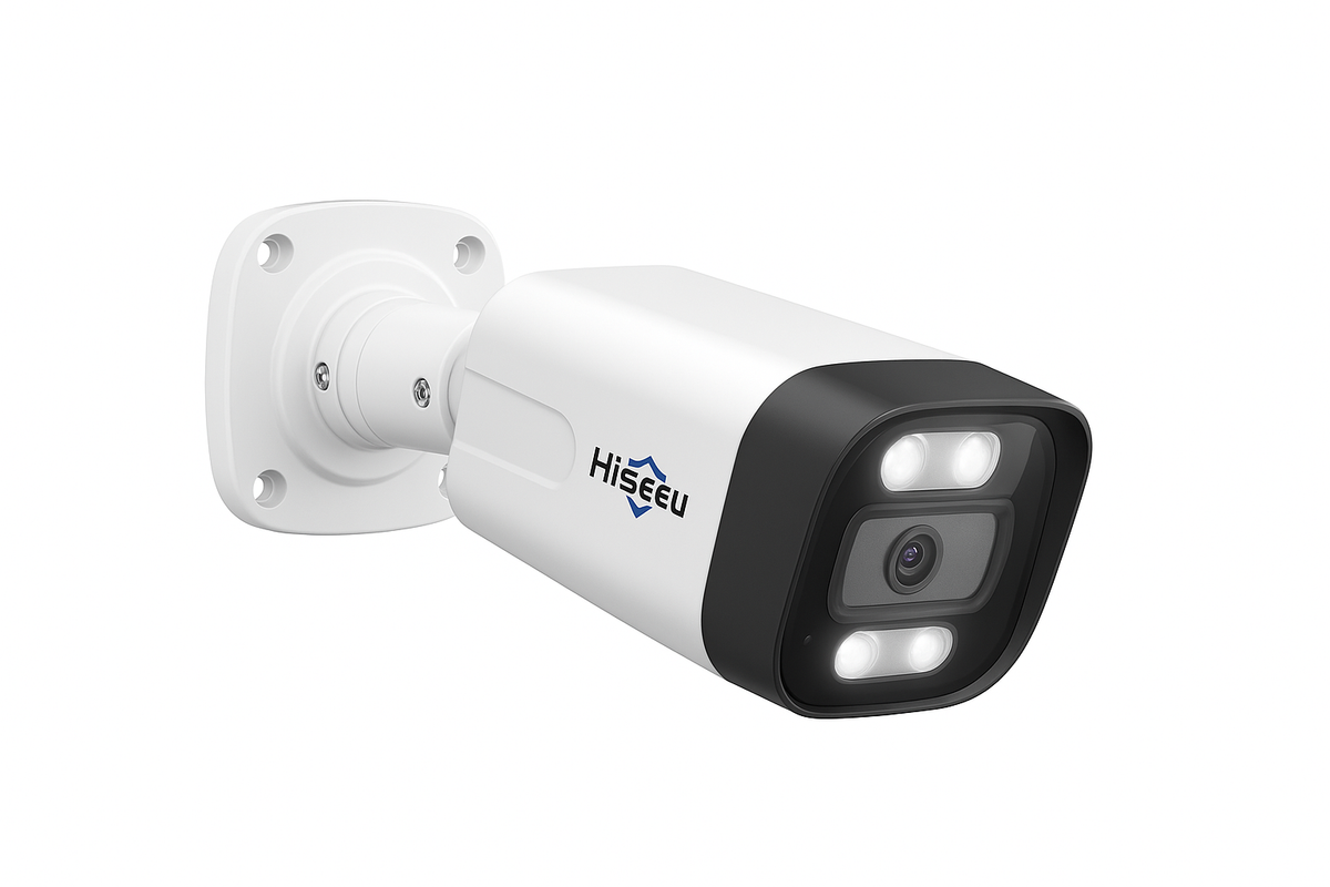 4K 8MP PoE IP Bullet Security Camera with Two-Way Audio