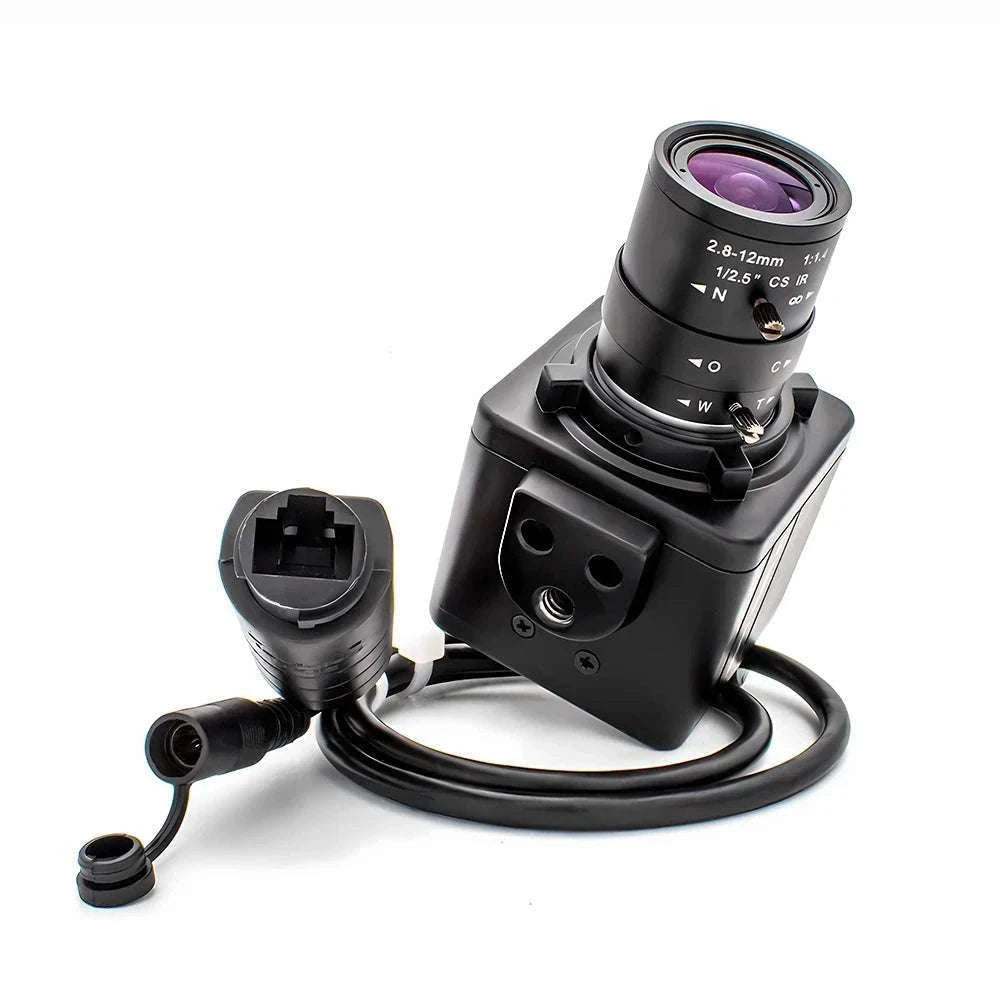 4K 8MP POE IP Camera with Zoom Lens Mini Metal CCTV-BLACK POE / 4MP / POE48V|2.8-12mm(manual)