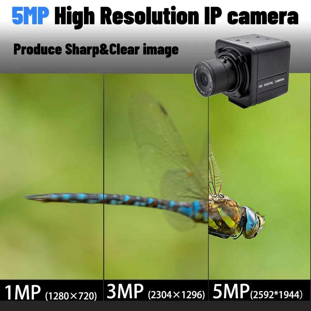 4K 8MP POE IP Camera with Zoom Lens Mini Metal CCTV-BLACK POE / 4MP / POE48V|2.8-12mm(manual)