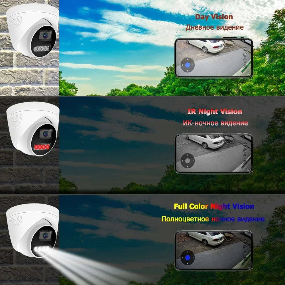 4K 8MP PoE IP Dome Security Camera-Super 5MP POE / 6mm