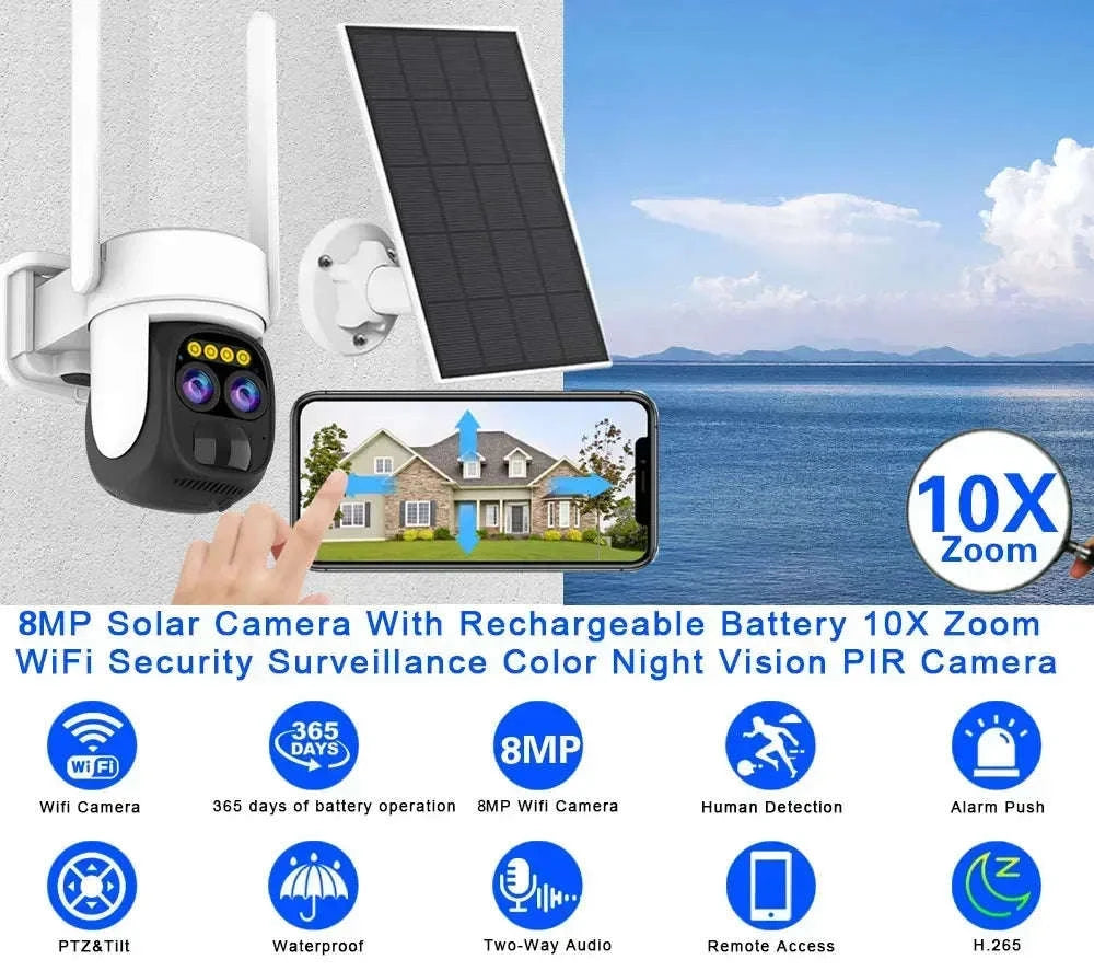 4K 8MP PTZ Dome Camera with 12X Zoom & PoE-1Pcs 4K POE PTZ / Poland
