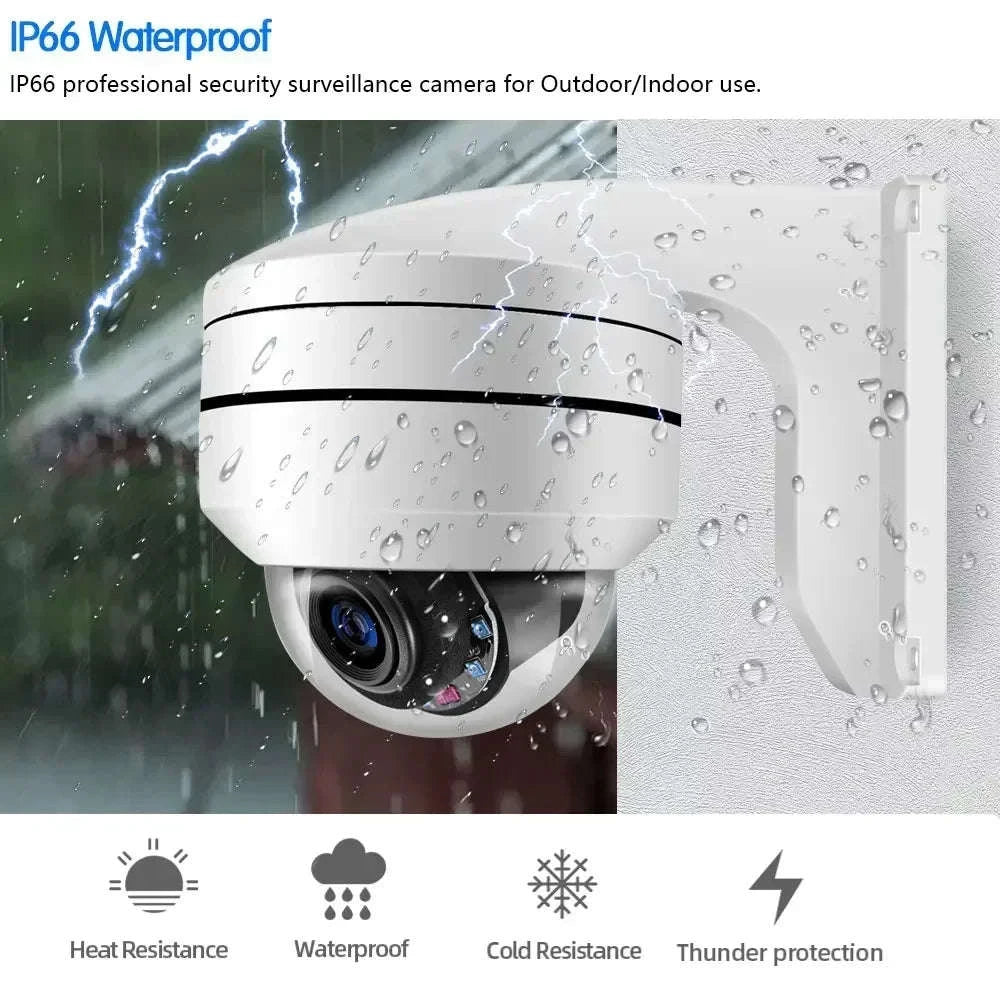 4K 8MP PTZ Dome Camera with 12X Zoom & PoE-1Pcs 4K POE PTZ / Poland