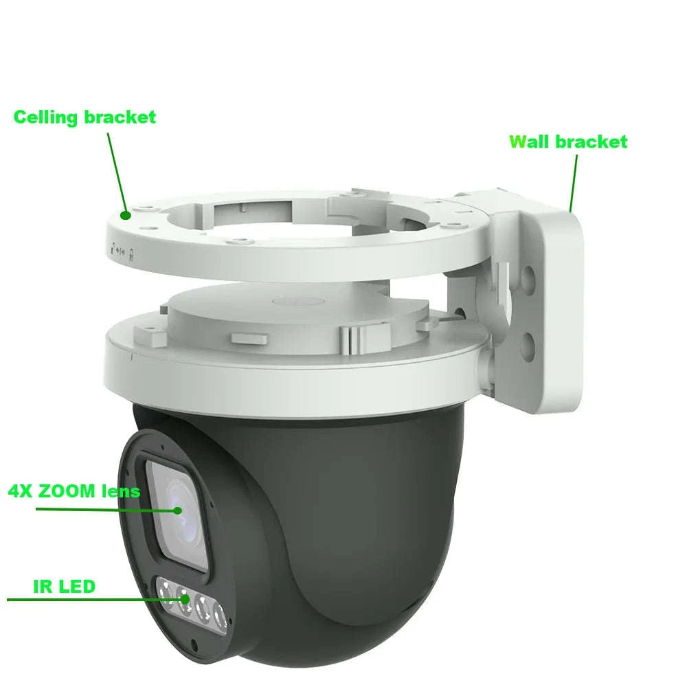 4K 8MP PTZ IP Camera with 20X Zoom-3K 6MP 25fps PoE