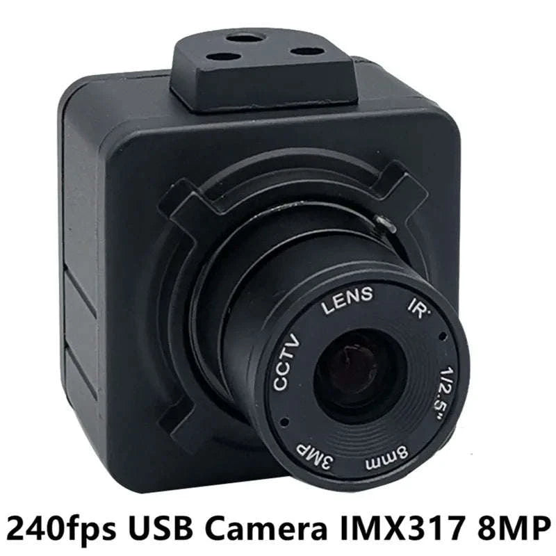 4K 8MP USB Camera with 5-50mm Zoom Lens for Motion Capture-8mm lens