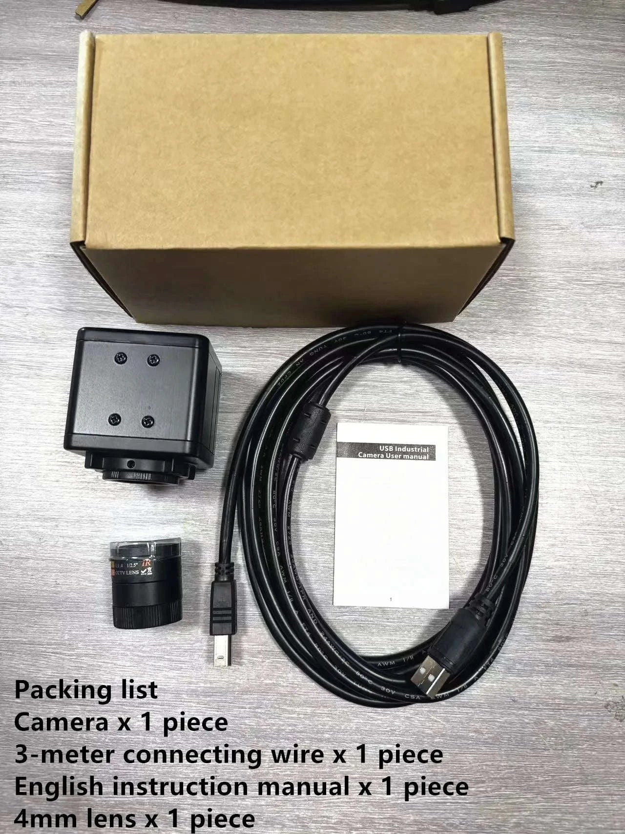 4K 8MP USB Camera with 5-50mm Zoom Lens for Motion Capture-8mm lens
