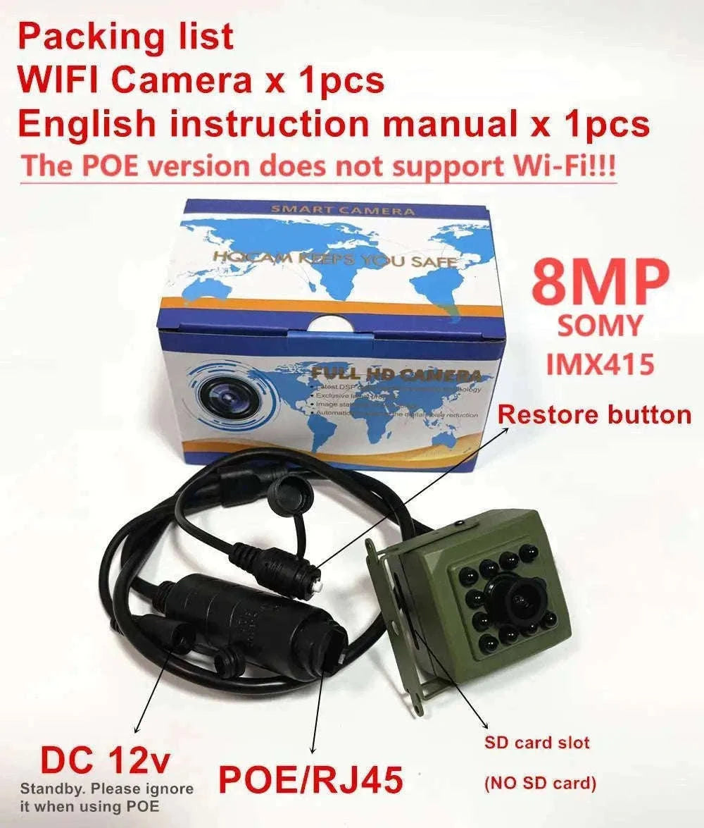 4K 8MP WiFi Bird Box Wildlife Camera with icsee App-8MP WIFI IMX415