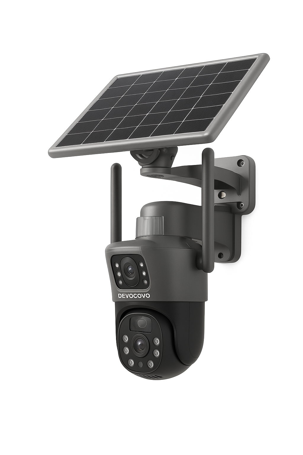 8MP Wireless Dual-Lens Solar PTZ Security Camera