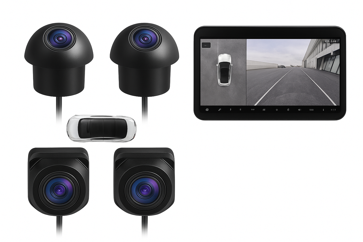 4K AHD 1080P 360 Panoramic Camera Set for Android Auto Radio