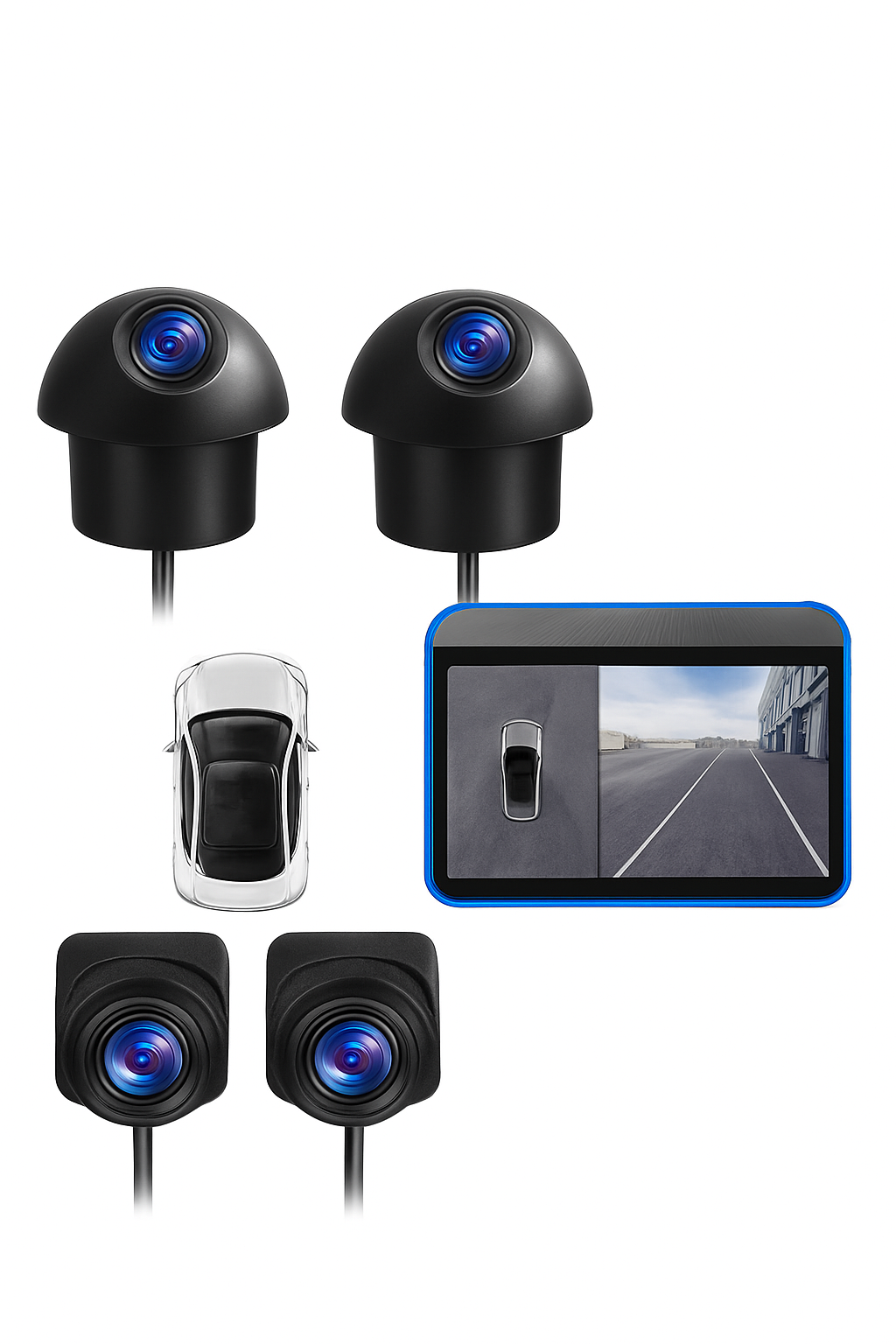 4K AHD 1080P 360 Panoramic Camera Set for Android Radio