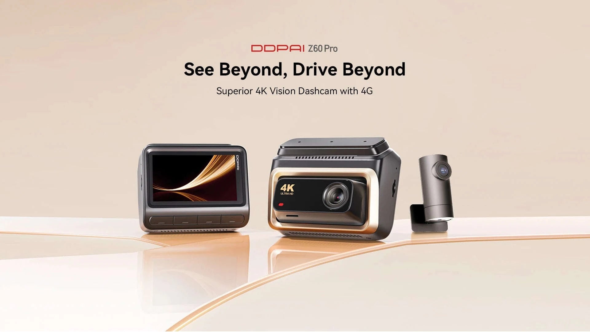 4K Dash Cam Front and Rear Interior Camera with HDR, 5GHz Wi‑Fi, GPS, ADAS, 4G Support-2-Channel / Poland / 256G SD Card