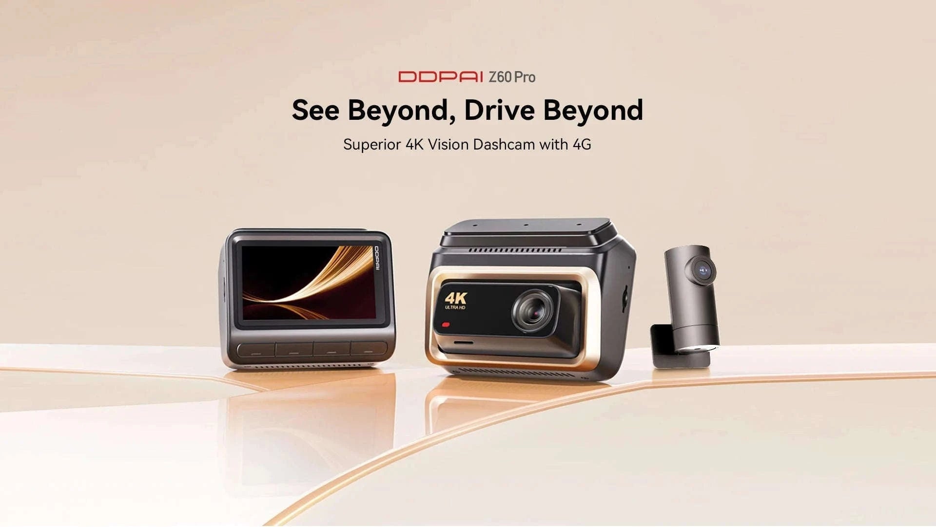 4K Dash Cam Front and Rear Interior Camera with HDR, 5GHz Wi‑Fi, GPS, ADAS, 4G Support-2-Channel / Poland / 256G SD Card