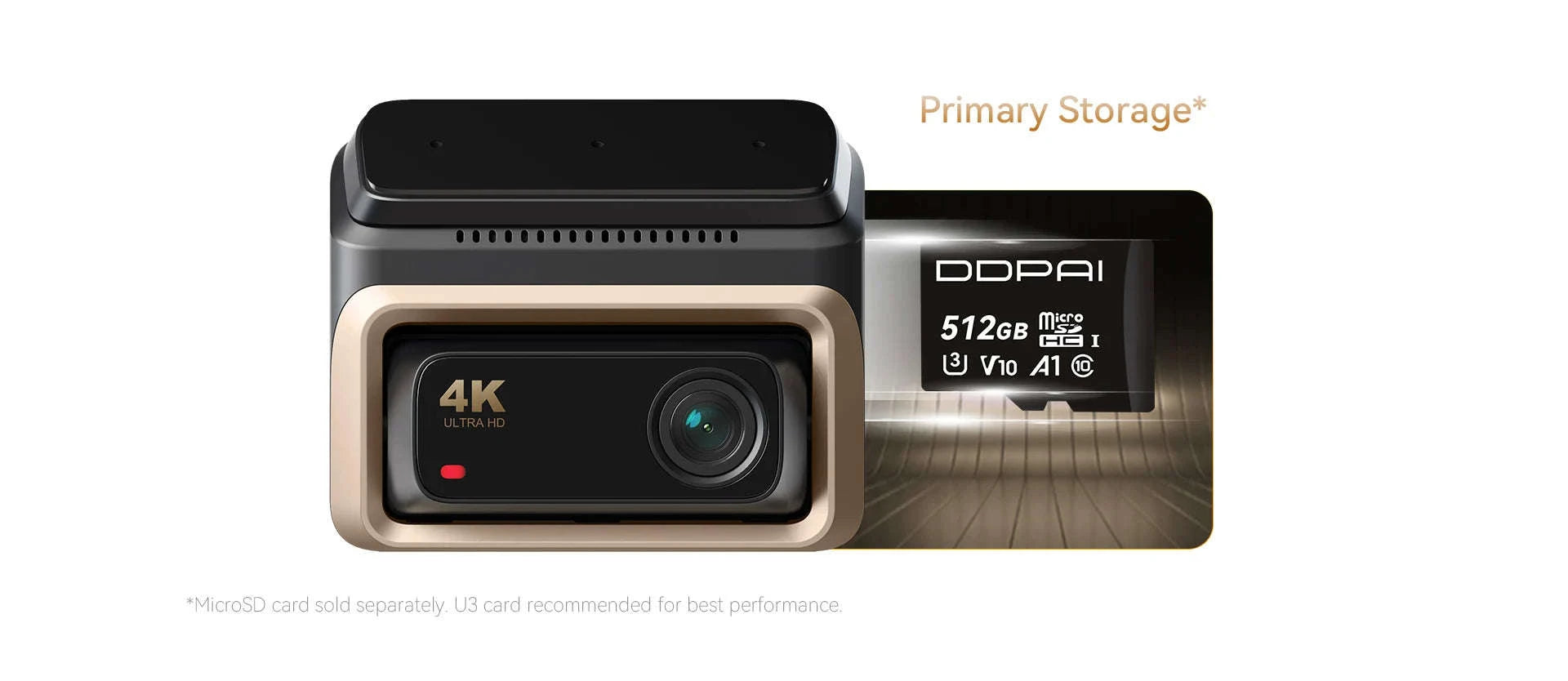 4K Dash Cam Front and Rear Interior Camera with HDR, 5GHz Wi‑Fi, GPS, ADAS, 4G Support-2-Channel / Poland / 256G SD Card