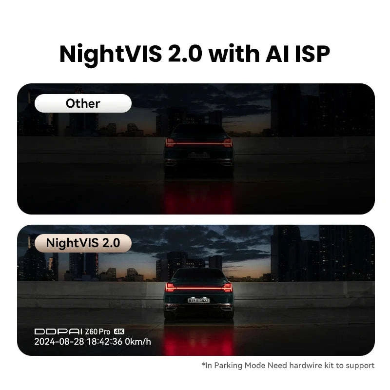 4K Dash Cam Front and Rear Interior Camera with HDR, 5GHz Wi‑Fi, GPS, ADAS, 4G Support-2-Channel / Poland / 256G SD Card