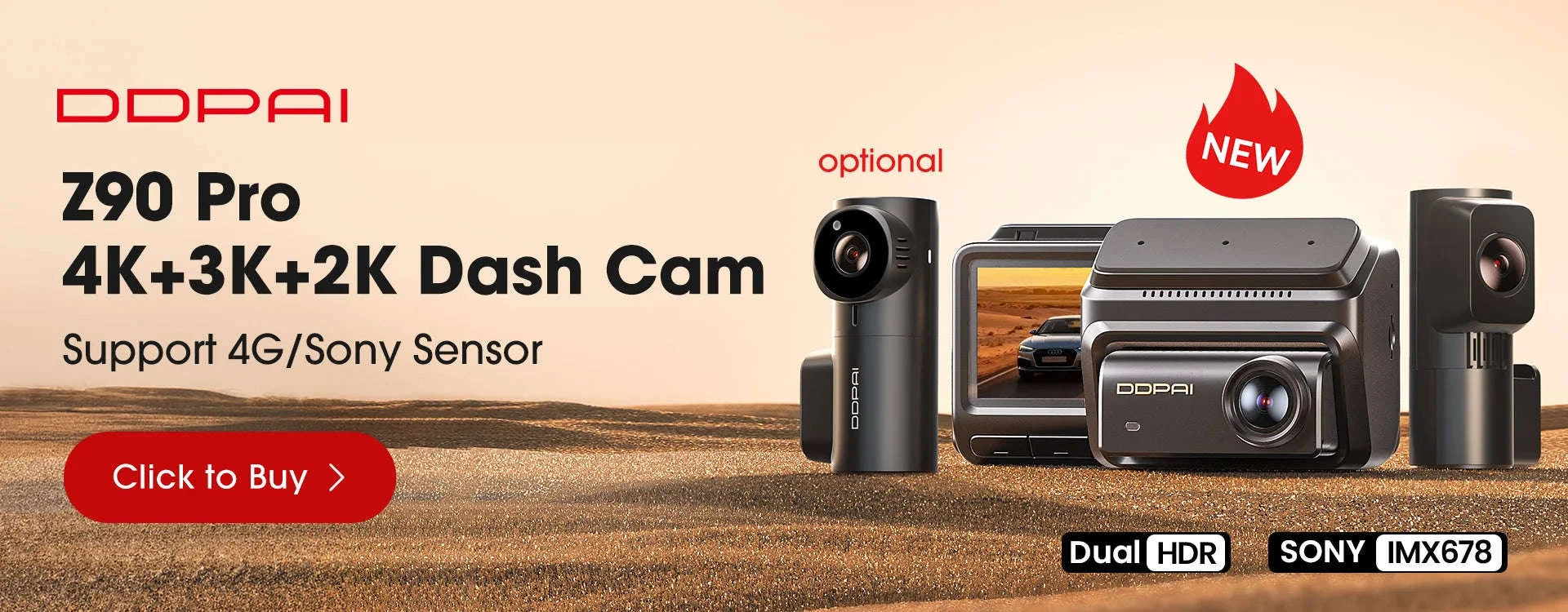 4K Dash Cam Front and Rear Interior Camera with HDR, 5GHz Wi‑Fi, GPS, ADAS, 4G Support-2-Channel / Poland / 256G SD Card