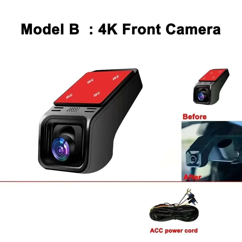 4K Dash Cam WiFi Car DVR – Ultra‑Clear Driving Protection-DWIFI 2K / 64G