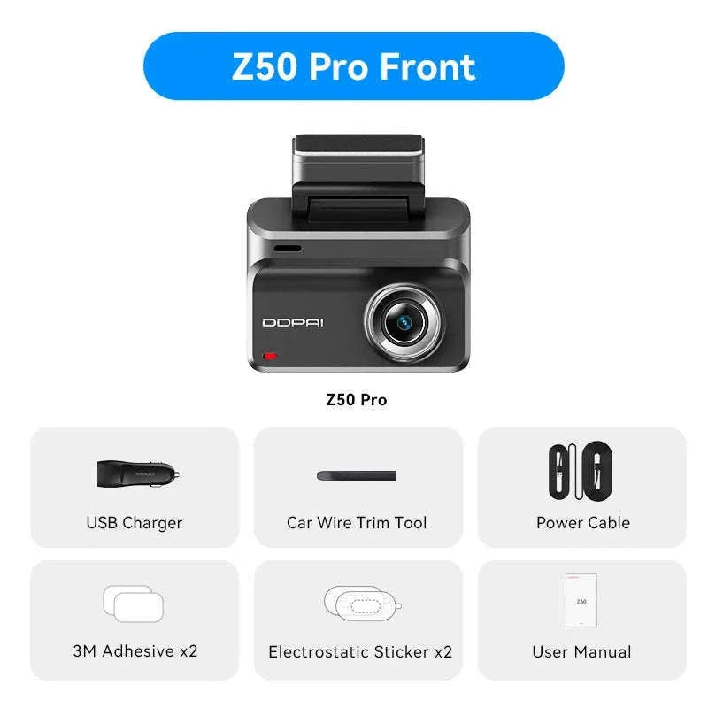 4K Dash Cam with Front and Rear Camera, GPS, Night Vision, 5GHz Wi-Fi and 24H Parking Support-Front n Rear 4G n Hw / United States / NO SD Card