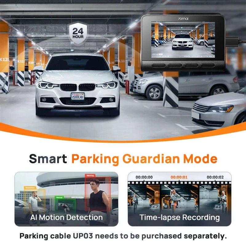 4K Dash Cam with GPS, ADAS, 24H Parking Surveillance and 4G LTE Support-2-Channel n UP04 / Saudi Arabia / No TF Card
