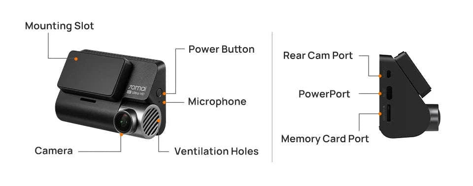 4K Dash Cam with GPS, ADAS, 24H Parking Surveillance and 4G LTE Support-2-Channel n UP04 / Saudi Arabia / No TF Card