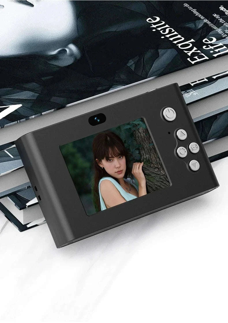 4K Digital Camera 16x Zoom Compact Camcorder-Black