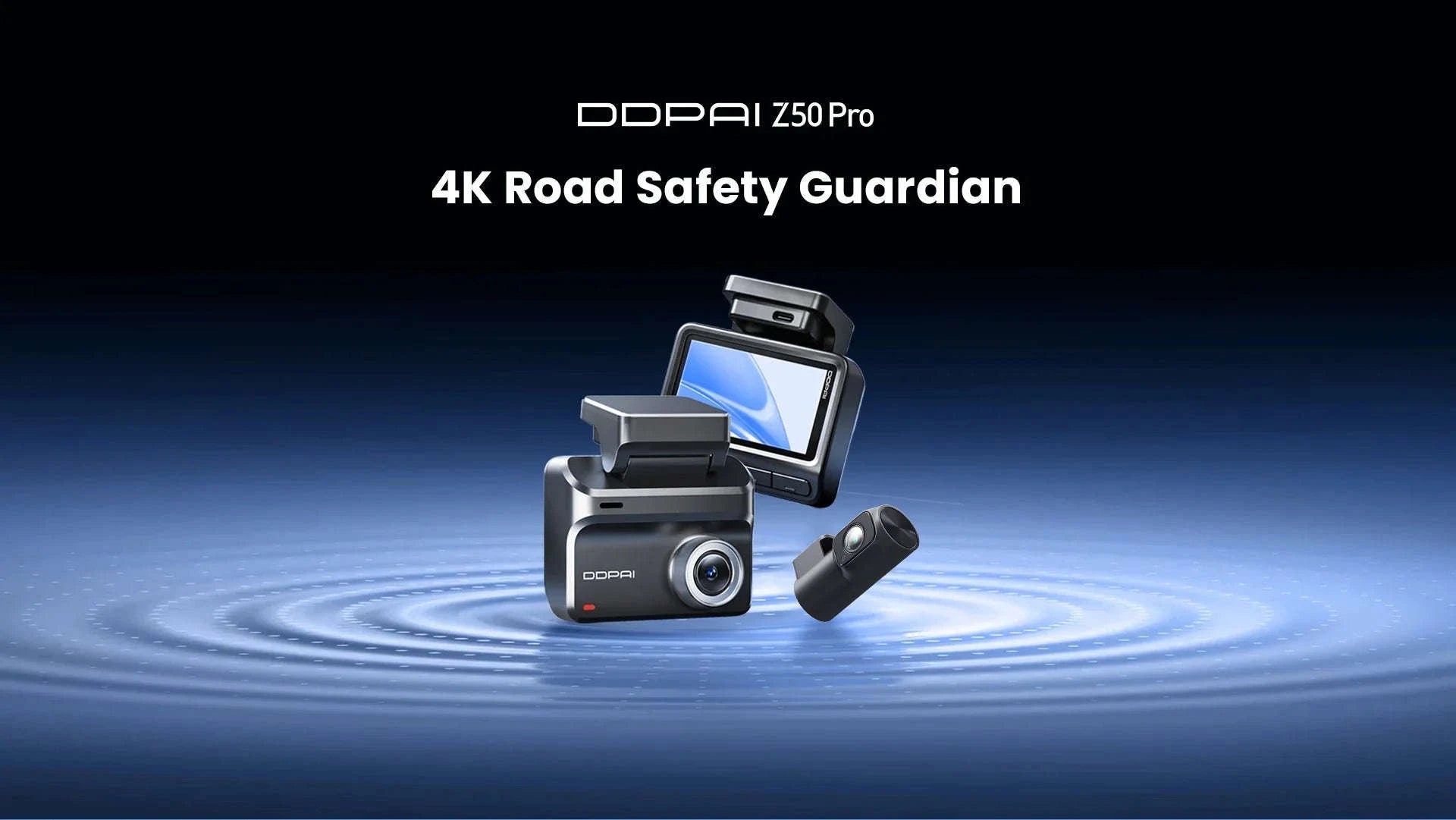 4K Dual-Channel Dash Cam with GPS, ADAS and Wi-Fi 6-Z50 Pro Front n Rear / No SD Card