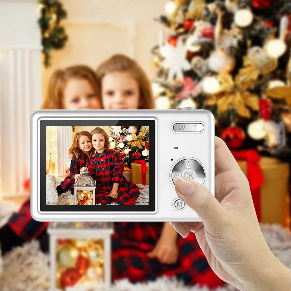 4K HD 1080P Digital Camera with Autofocus and 16X Zoom-Silver / United Kingdom