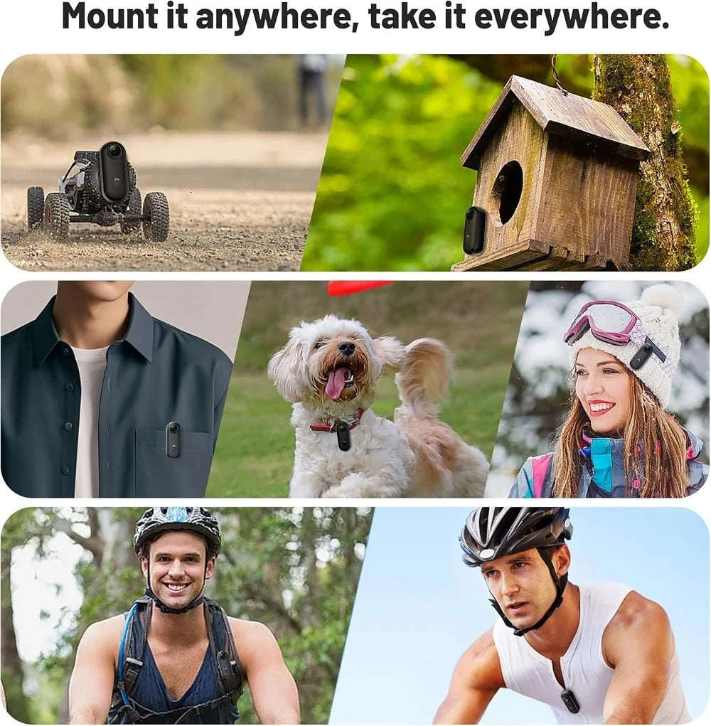 4K HD Mini Pet Collar Camera with Wide‑Angle Lens-UHD Pro 4K (WH-Bas) / With 32G TF Card / China Mainland