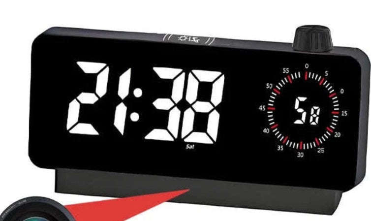 4K HD Mini WiFi Clock Camera with Remote Viewing-White camera / Add 32GB SD card / China Mainland