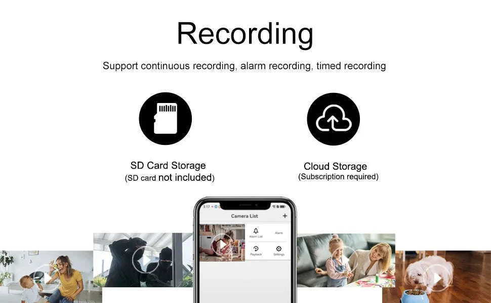 4K HD Wireless Alarm Clock Camera with Motion Detection and Remote Viewing-China Mainland