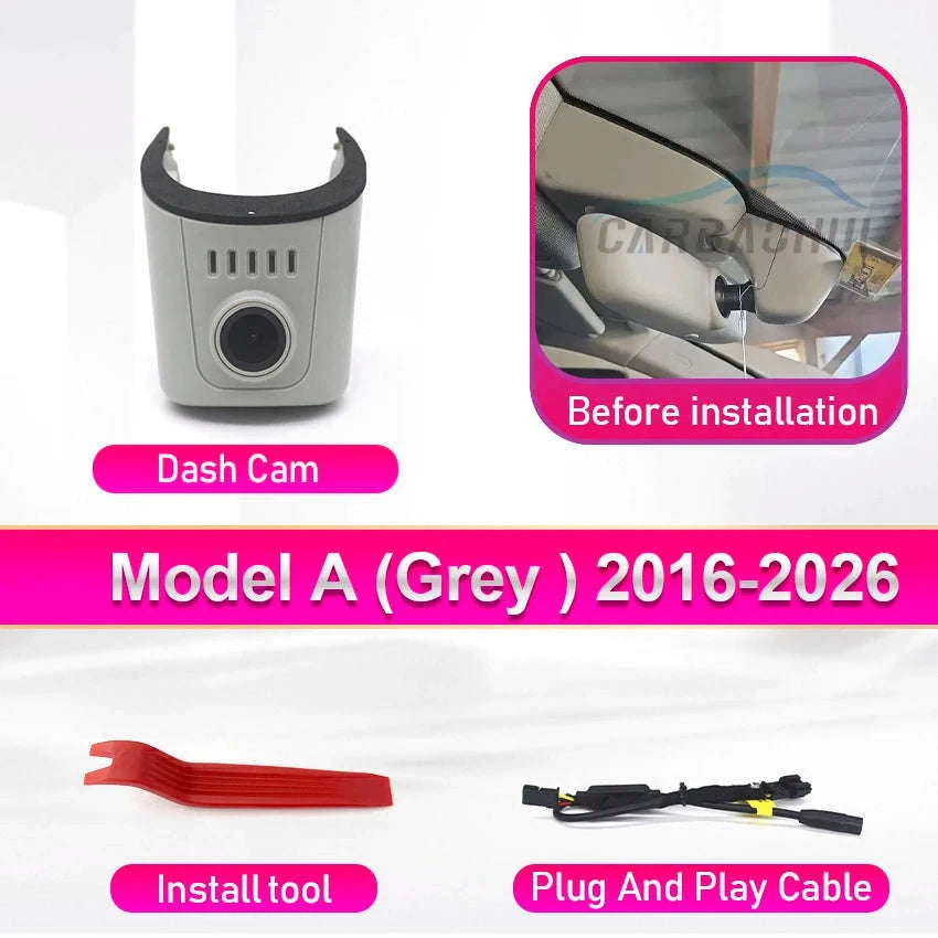 4K Hidden WiFi Dash Cam-black 2016-2026 / 4K Front Cam 128G