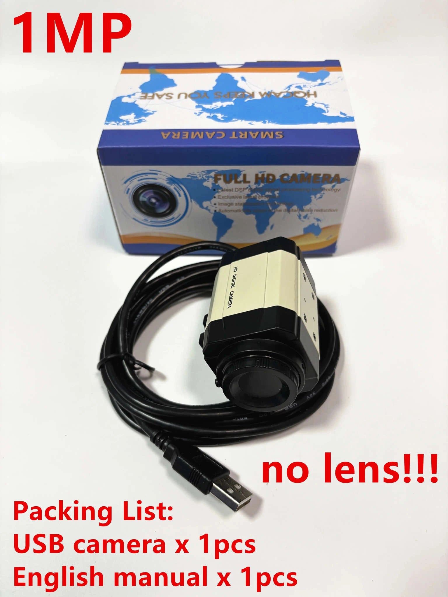 4K IMX415 USB Webcam with 2.8-12mm Varifocal Lens-1mp no lens
