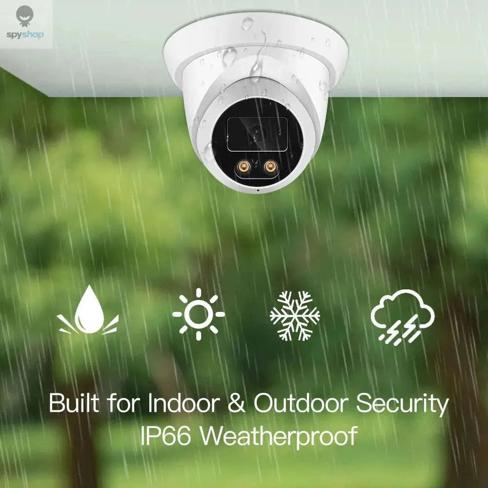 4K IP Camera – POE Outdoor Security with Color Night Vision and Audio-Super 4MP POE / 2.8mm