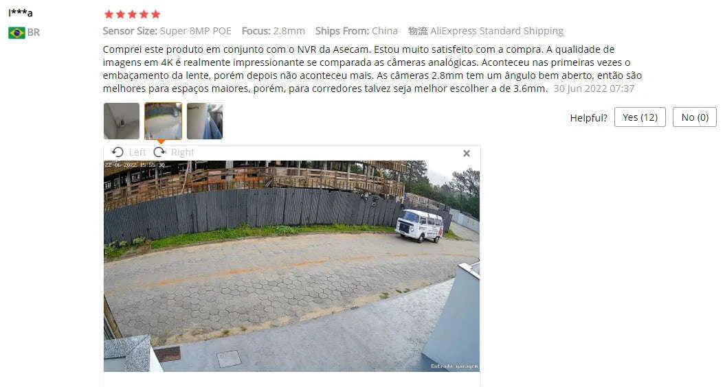 4K IP Camera with AI Color Night Vision and Wide-Angle Coverage-Super 4MP POE / 2.8mm