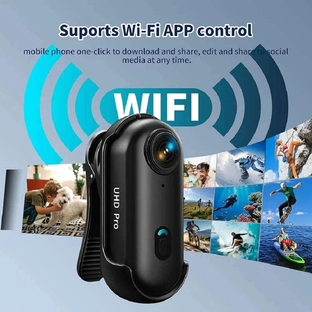 4K Magnetic Mini Body Camera with WiFi POV Recording-UHD Pro 4K (WH-Bas) / With 32G TF Card / China Mainland