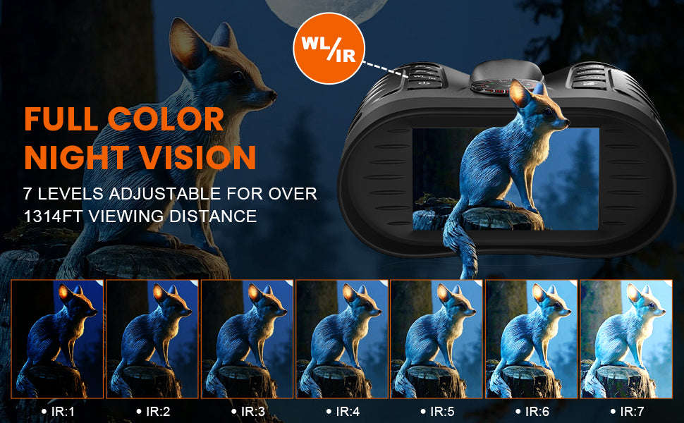 4K Night Vision Goggles with 8X Zoom and 64GB Card-4K 64GB / United States