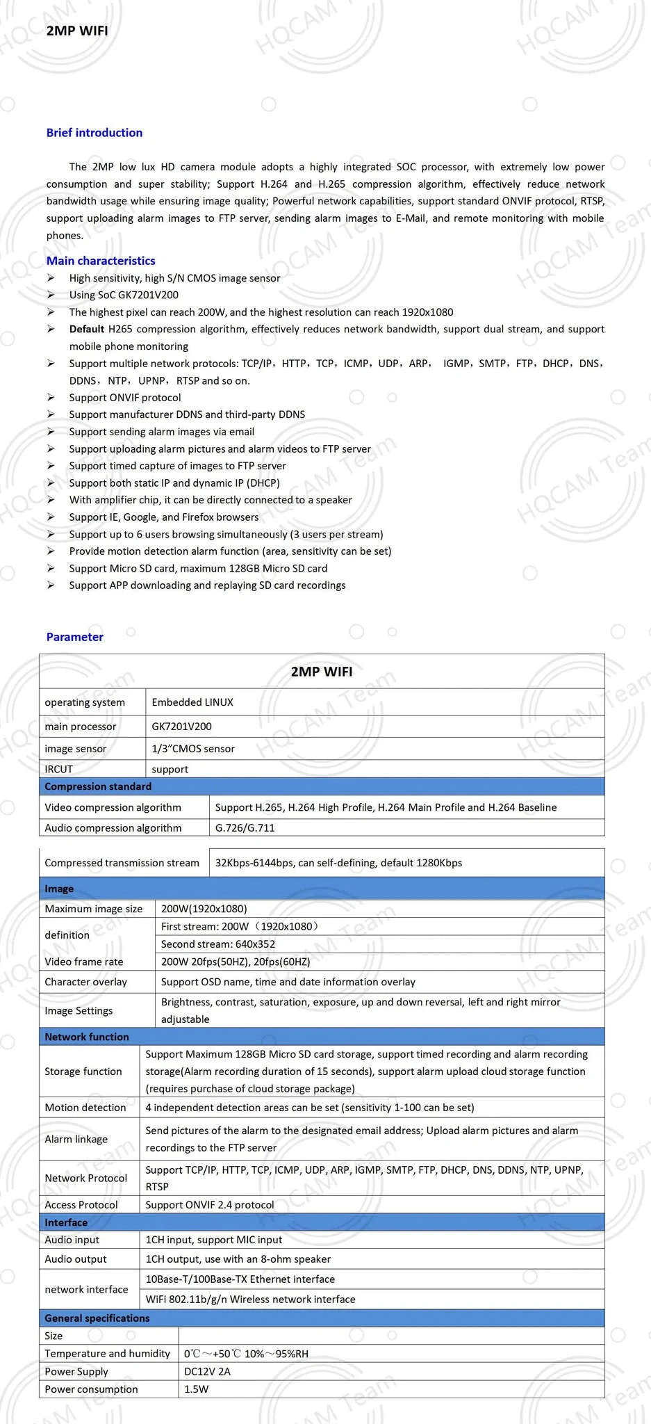 4K PIR Camera with 5MP IMX415 Sensor and Invisible 940nm IR-5MP WIFI / 6mm