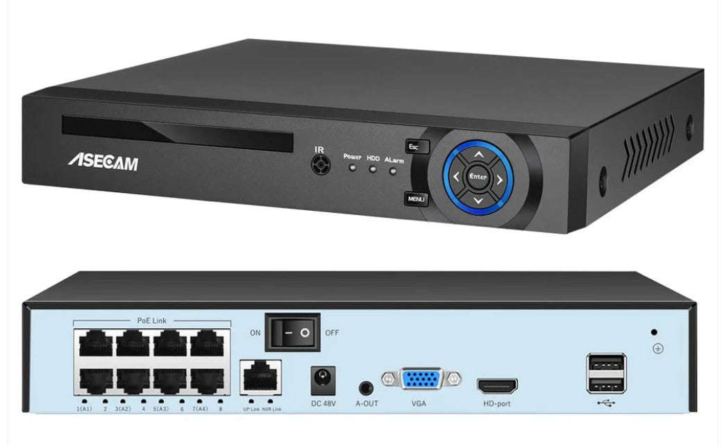 4K PoE NVR Video Recorder with Face Detection-4CH / Poland / 1T