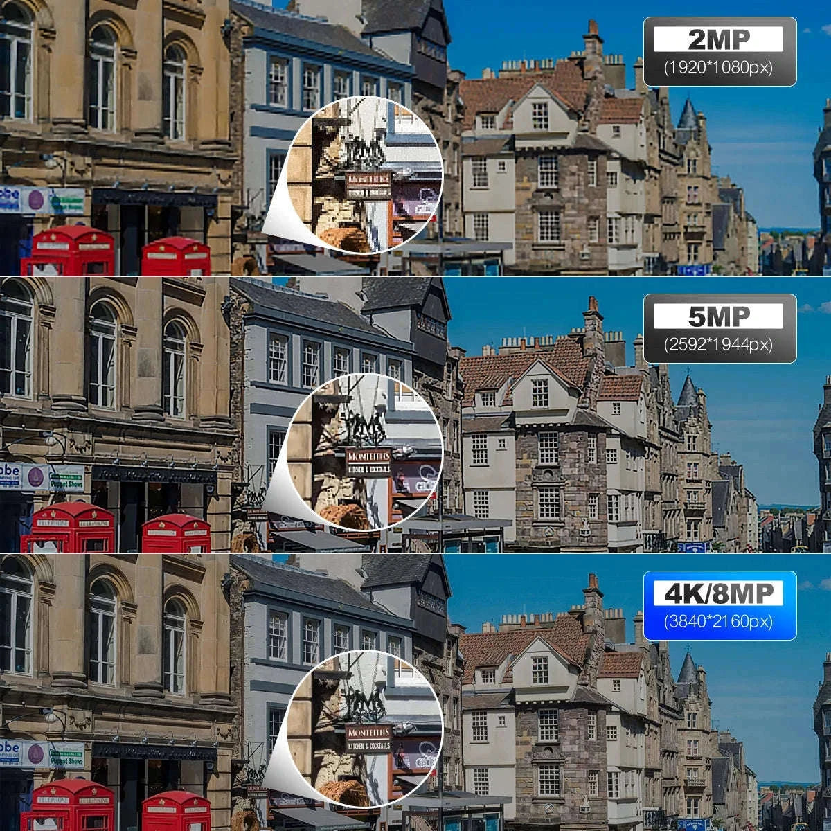 4K POE Security Camera with Human Detection, Color Night Vision & Two-Way Audio-5MP POE Camera 32G / uzbekistan