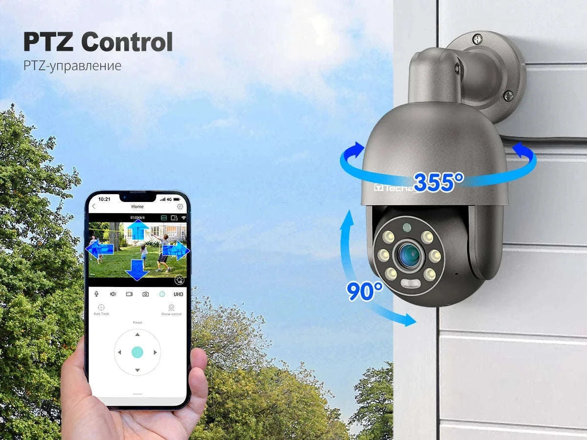 4K POE Security Camera with Human Detection, Color Night Vision & Two-Way Audio-5MP POE Camera 32G / uzbekistan