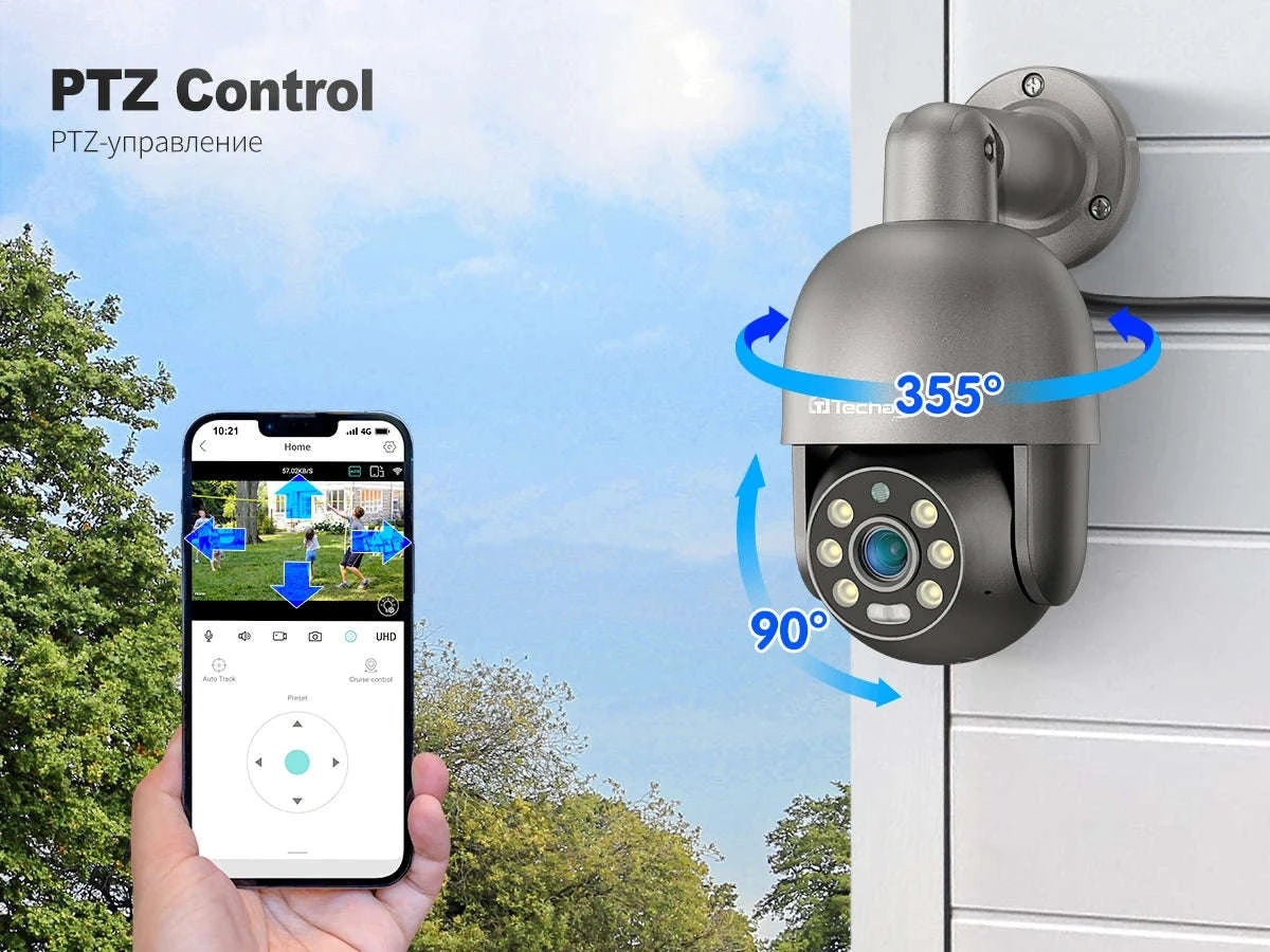4K POE Security Camera with Human Detection, Color Night Vision & Two-Way Audio-5MP POE Camera 32G / uzbekistan