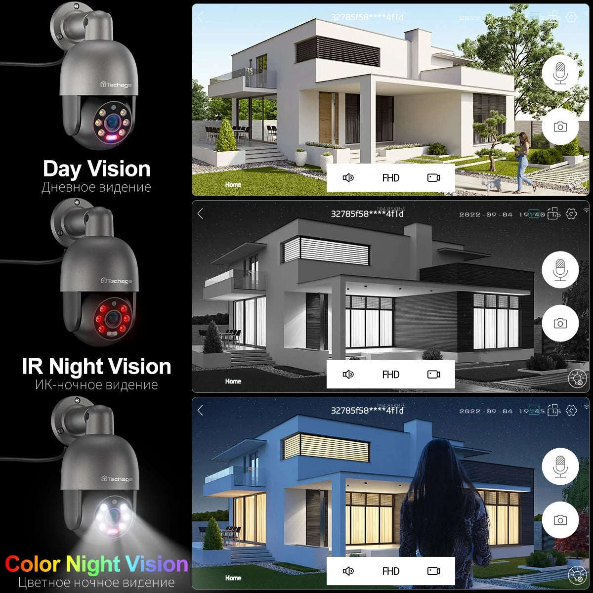 4K POE Security Camera with Human Detection, Color Night Vision & Two-Way Audio-5MP POE Camera 32G / uzbekistan