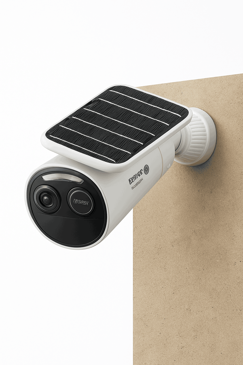 4K Solar Outdoor Security Camera with AI Detection & App Control-White