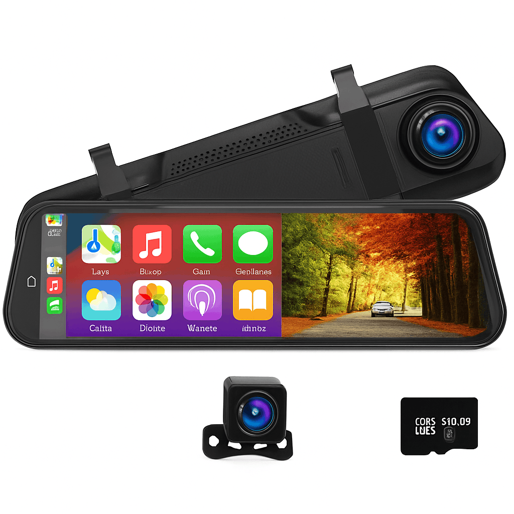 4K Touch Screen Car Dash Cam with Rear Camera-A54-6M RCC-GPS / 128G