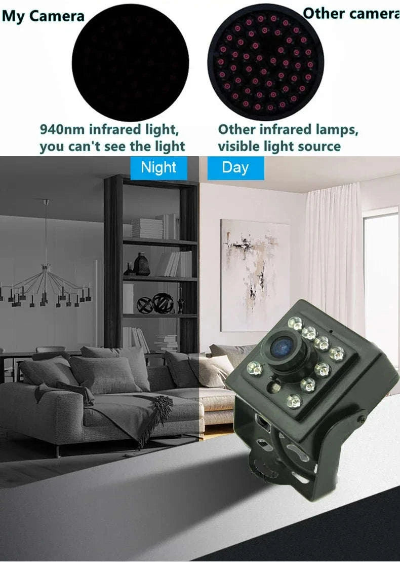 4K Ultra HD 8MP Mini Indoor IP Security Camera-4K 8MP add POE / 1.6mm