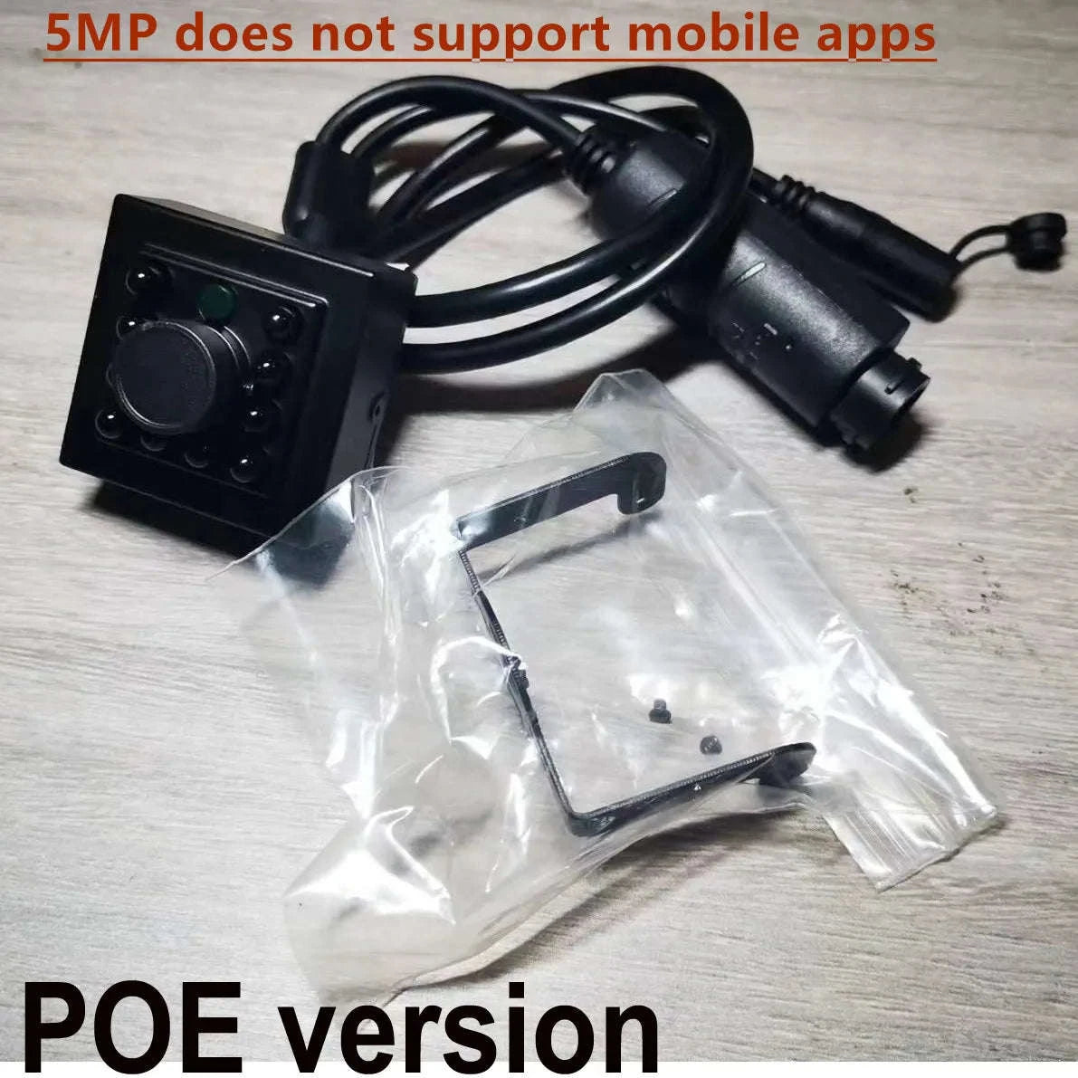 4K Ultra HD 8MP Mini Indoor IP Security Camera-4K 8MP add POE / 1.6mm