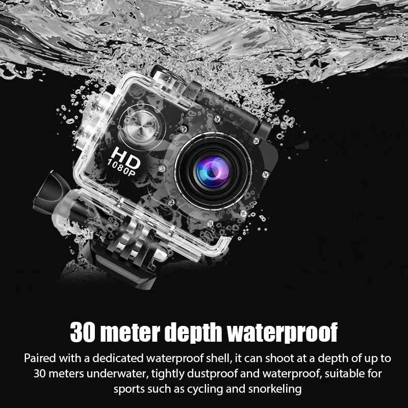 4K Ultra HD Action Camera with Waterproof Case-Default Title