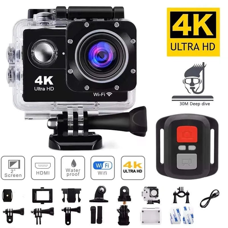 4K Underwater Action Camera-Blue