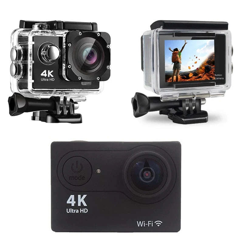 4K Underwater Action Camera-Blue